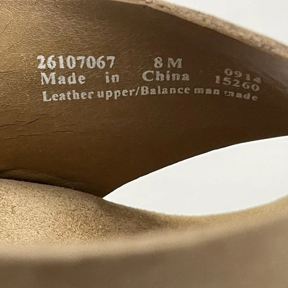 Clarks Sandals Caslynn Shae Platform Slingback Beige Light Tan Size 8 Wedge Cork - Picture 10 of 11